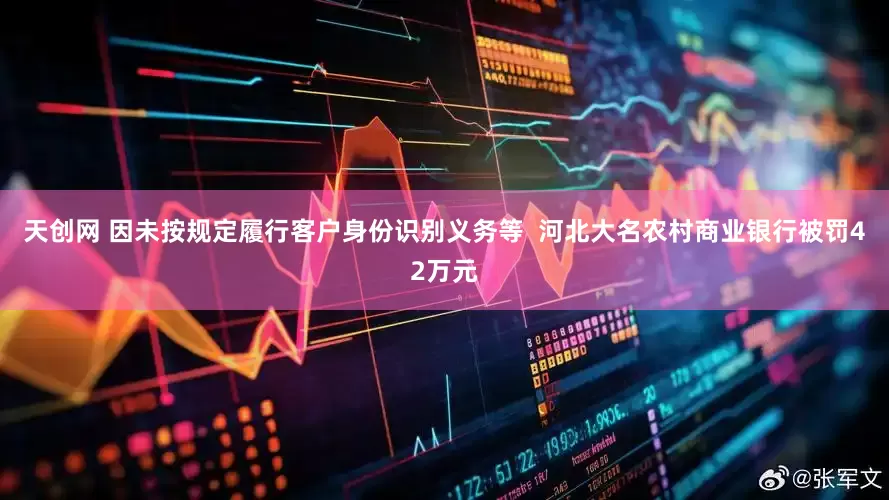 天创网 因未按规定履行客户身份识别义务等  河北大名农村商业银行被罚42万元